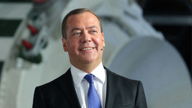 Le Vice-président du Conseil de sécurité de la Fédération de Russie, Dmitri Medvedev. Crédit photo: YEKATERINA SHTUKINA / SPUTNIK / AFP