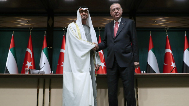 Birleşik Arap Emirlikleri Devlet Başkanı Muhammed bin Zayed Al Nahyan - Cumhurbaşkanı Recep Tayyip Erdoğan