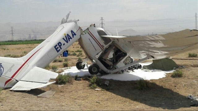 Kerec'teki Peyam Havaalanı'nda eğitim uçağının düşmesi sonucu 2 kişi hayatını kaybetti