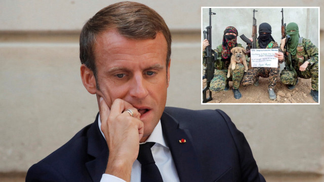 Fransa Cumhurbaşkanı Macron'un defalarca ağırladığı terör örgütü YPG'li teröristler, Fransa'daki isyancılara desteğini açıkladı. 