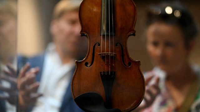 L'ouverture de la maison dans laquelle le plus célèbre des luthiers, Antonio Stradivari, a vécu à Crémone en Italie. Crédit photo: GABRIEL BOUYS / AFP