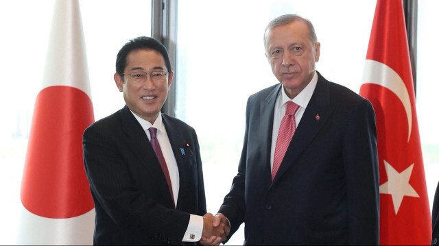 Cumhurbaşkanı Recep Tayyip Erdoğan ve Japonya Başbakanı Fumio Kishida