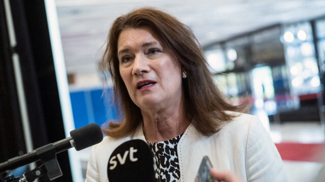 L'ancienne ministres des Affaires étrangères de la Suède, Ann Linde. Crédit photo: MICHAL CIZEK / AFP
