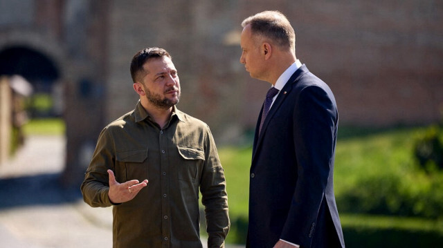 Le président ukrainien Volodymyr Zelensky et le président polonais Andrzej Duda. Crédit photo: Handout / UKRAINIAN PRESIDENTIAL PRESS SERVICE / AFP