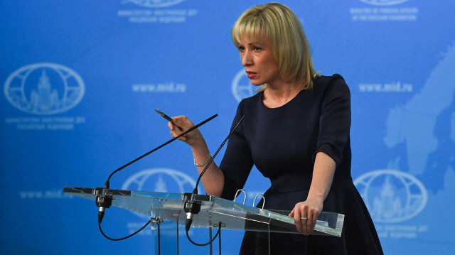 Maria Zakharova, porte-parole et directrice du département de l'information et de la presse du ministère des affaires étrangères de la Fédération de Russie.  Crédit Photo: Yuri KADOBNOV / AFP

