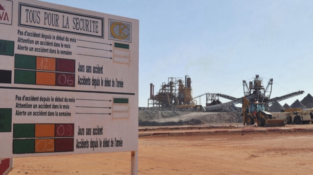 L'entrée de la mine d'uranium au Niger. Crédit photo: Issouf SANOGO / AFP