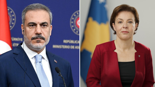 Dışişleri Bakanı Hakan Fidan - Kosova Dışişleri Bakanı Donika Gërvalla-Schwarz