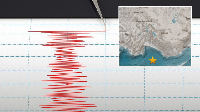 Antalya açıklarında deprem oldu. 