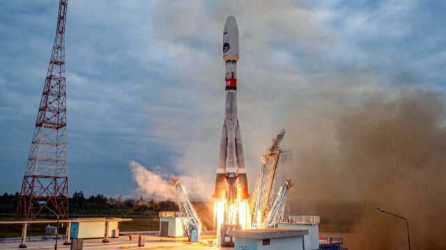 Décollage de la fusée Luna-25 de la plate-forme de lancement du cosmodrome de Vostochny, en Russie. Crédit photo: HANDOUT / RUSSIAN SPACE AGENCY ROSCOSMOS / AFP
