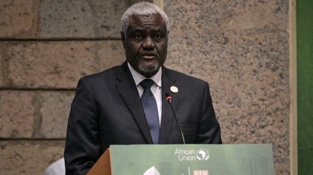 Président de la Commission de l'Union africaine (AUC) H.E. Moussa Faki Mahamat. Crédit photo: SIMON MAINA / AFP