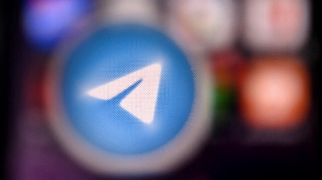 Le logo de l'application de service de messagerie instantanée, Telegram Messenger. Crédit photo: Galo PAGUAY / AFP