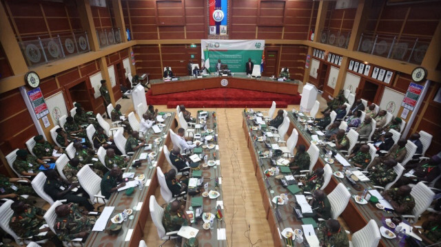 Le Comité des chefs d'état-major de la Défense de la Communauté économique des États de l'Afrique de l'Ouest (CEDEAO). Crédit photo: Kola Sulaimon / AFP