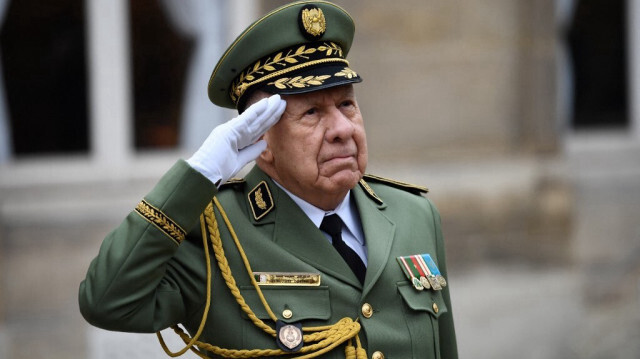 Le chef d'état-major de l'armée algérienne Said Chengriha. Crédit photo: Christophe ARCHAMBAULT / POOL / AFP