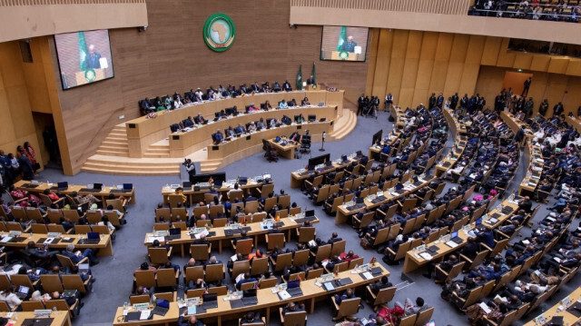 L'Assemblée de l'Union africaine (UA) au siège de l'organisation à Addis-Abeba. Crédit photo: Tony KARUMBA / AFP