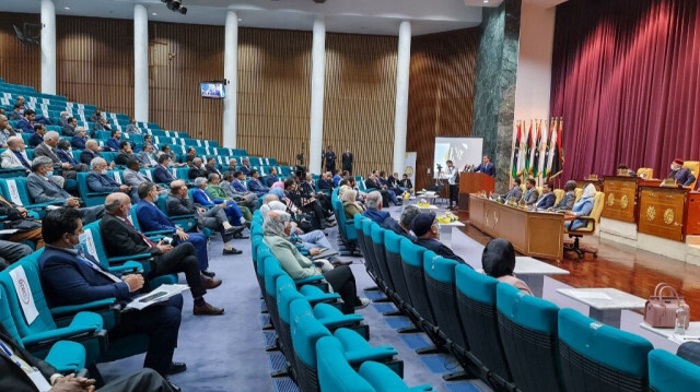 Le parlement libyen réuni dans la ville côtière de Syrte, à l'est de la capitale Tripoli. Crédit photo: Mahmud TURKIA / AFP