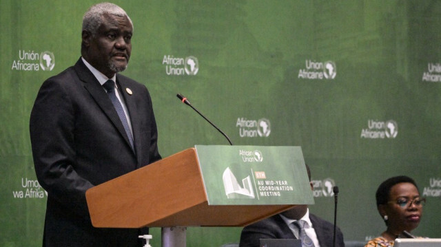 Le président de la Commission de l'Union africaine (AUC), S.E. Moussa Faki Mahamat. Crédit photo: SIMON MAINA / AFP