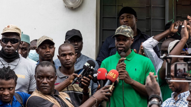 Le chef de l'opposition, Ousmane Sonko. Crédit photo: MUHAMADOU BITTAYE / AFP