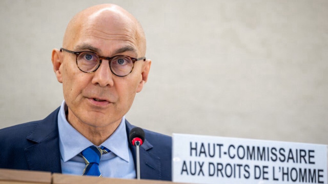 Le Haut-Commissaire des Nations Unies aux droits de l'homme, Volker Türk. Crédit photo: Fabrice COFFRINI / AFP