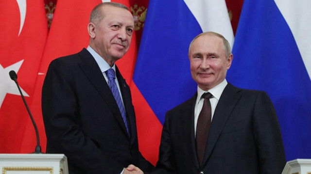 Cumhurbaşkanı Erdoğan ile Rusya Devlet Başkanı Putin 