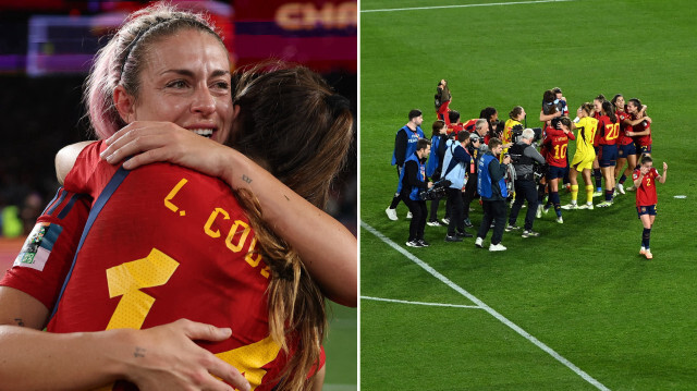 İspanyol futbolcular son düdüğün ardından gözyaşlarına hakim olamadı. 
