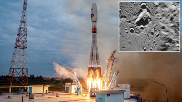 Rus uzay aracı Luna-25 Ay’ın yüzeyine çarptı.