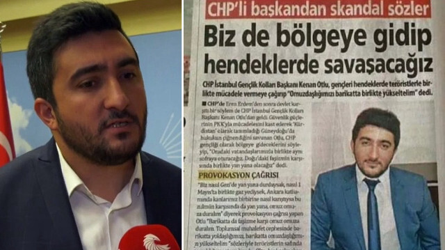 CHP İstanbul İl Gençlik Kolları Başkanı iken terör örgütü PKK'nın hendek kalkışmasına destek olan Kenan Otlu, CHP Maltepe İlçe Başkanı oldu.