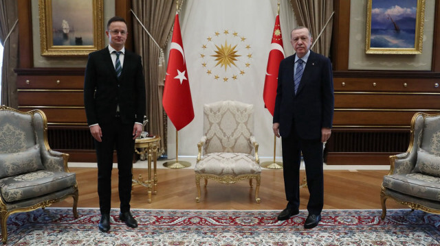 Macaristan Dışişleri Bakanı Peter Szijjarto -Cumhurbaşkanı Recep Tayyip Erdoğan