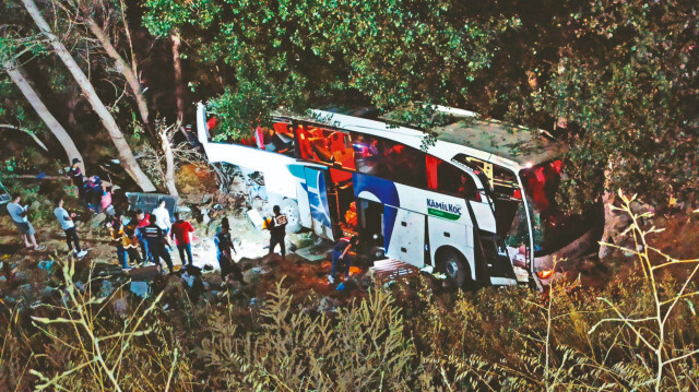 Yozgat'ta otobüs kazası.