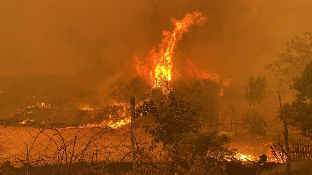 Çanakkale'deki orman yangınına 36 hava aracıyla müdahale ediliyor.