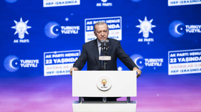 Cumhurbaşkanı Recep Tayyip Erdoğan, ATO Congresium'da düzenlenen, AK Parti'nin 22. Kuruluş Yıl Dönümü Programı'na katılarak, konuşma yaptı.