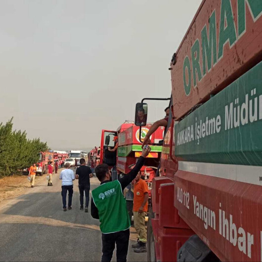 İDDEF ekipleri Çanakkale orman yangınında görev aldı