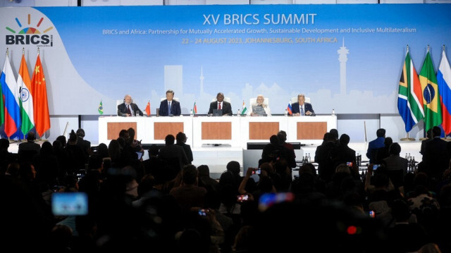 Le Forum d'affaires des BRICS à Johannesburg en Afrique du Sud. Crédit photo: HANDOUT / RUSSIAN FOREIGN MINISTRY / AFP