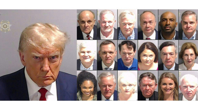 Le "mug shot" du 45e président des Etats-Unis, Donald Trump. Crédit Photo: AFP