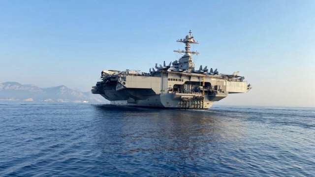 L' USS Gerald R. Ford à Antalya. Crédit Photo: AA