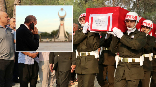 Cumhurbaşkanı Erdoğan, Pençe-Kilit Harekatı bölgesinde şehit olan Torun için taziye mesajı gönderdi.