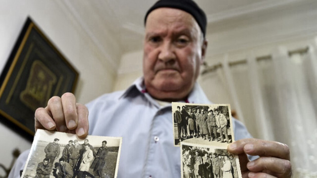 Mohamed Mokrani, 84 ans ancien membre de l'Etat-major de L’ Armée de libération nationale (ALN), bras armé du Front de libération nationale (FLN) en guerre de 1954 à 1962 contre la présence coloniale française en Algérie. Crédit Photo: RYAD KRAMDI / AFP

