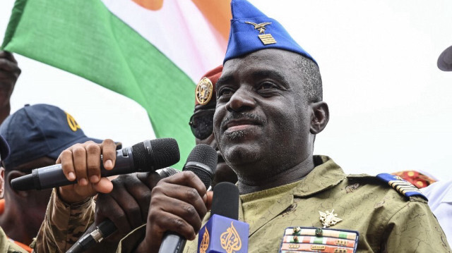 Le colonel Amadou Djibo, chef du Conseil national du Niger pour la sauvegarde de la patrie (CNSP). Crédit photo: AFP