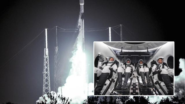 Space X tarafından uzaya gönderilen astronotlar Uluslararası Uzay İstasyonu'na (UUİ) ulaştı.