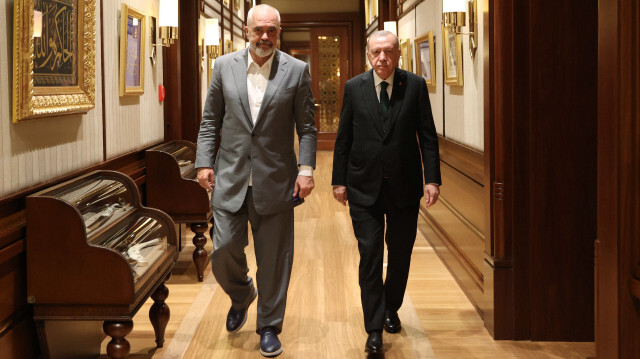 Arnavutluk Başbakanı Edi Rama ve Cumhurbaşkanı Recep Tayyip Erdoğan (Arşiv)