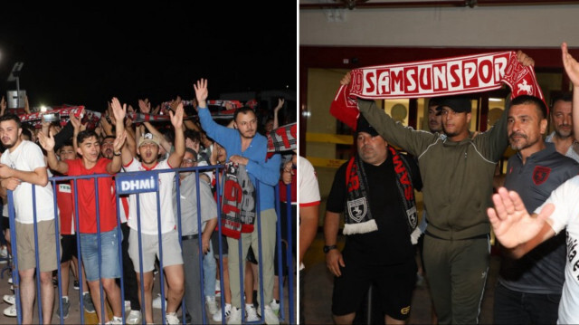 Ihattaren, Samsunspor atkısıyla taraftarı selamlamıştı. 