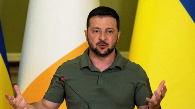 Le président de l'Ukraine, Volodymyr Zelensky. Crédit photo: CLODAGH KILCOYNE / POOL / AFP