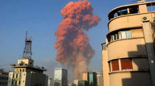  L'explosion au port de Beyrouth le 4 août 2020. Crédit photo: ANWAR AMRO / AFP / ARCHIVE