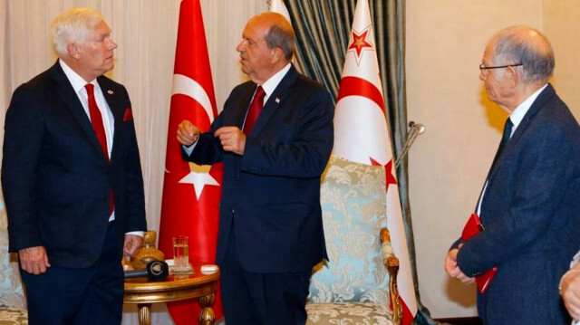 Kongre üyesi Pete Sessions, Kuzey Kıbrıs Türk Cumhuriyeti Cumhurbaşkanı Ersin Tatar ile görüştü.