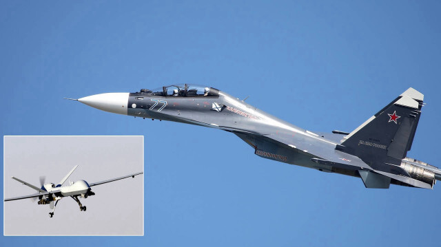 Rusya, Karadeniz üzerinde uçan ABD İHA’sı için Su-30 savaş uçağı kaldırdı