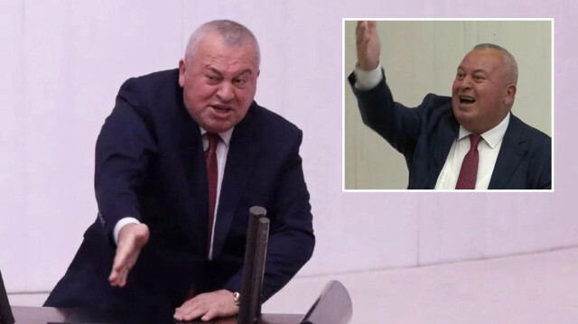 Demokrat Partili Cemal Enginyurt, Ali Erbaş'a atılan 'günaydın' iftirasını Meclis kürsüsünden sürdürdü.