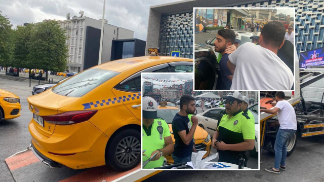 İstanbul'da taksici sivil polisi taksiye almadı Taşkınlık çıkarınca gözaltına alındı