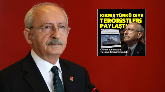 CHP Genel Başkanı Kemal Kılıçdaroğlu, Kıbrıs'ta mücadele eden Türk askerleri yerine EOKA'lı teröristleri paylaştı.