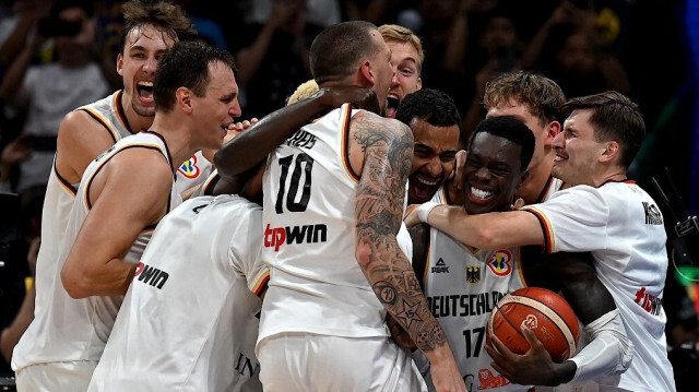 L'Equipe d'Allemagne de Basket, championne du monde 2023. Crédit Photo: JAM STA ROSA / AFP.