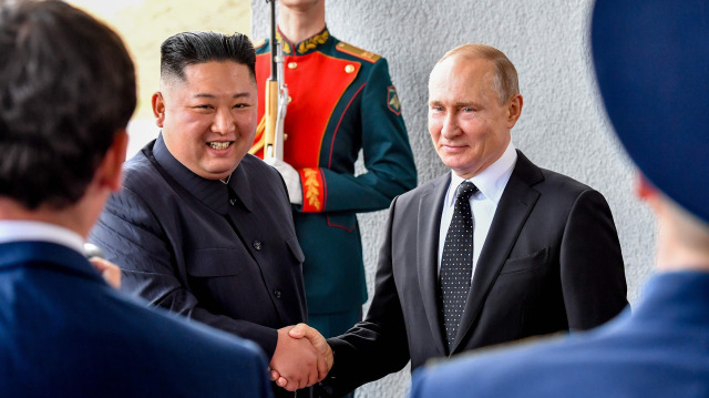 Kuzey Kore lideri Kim Jong-un ve Rusya Devlet Başkanı Vladimir Putin (Arşiv)
