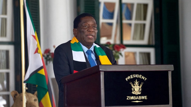 Le président du Zimbabwe, Emmerson Mnangagwa. Crédit photo: Jekesai NJIKIZANA / AFP
